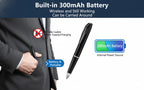 Bolígrafo Cámara 2 en 1: Bolígrafo Multifuncional con Grabación de Video FHD 1080P, Vista Remota Wifi a Través de la App, Almacenamiento Local en Tarjeta SD, Batería de Larga Duración de 300Mah, Inicio Rápido y Bajo Consumo de Energía, Ideal para Notas/Co