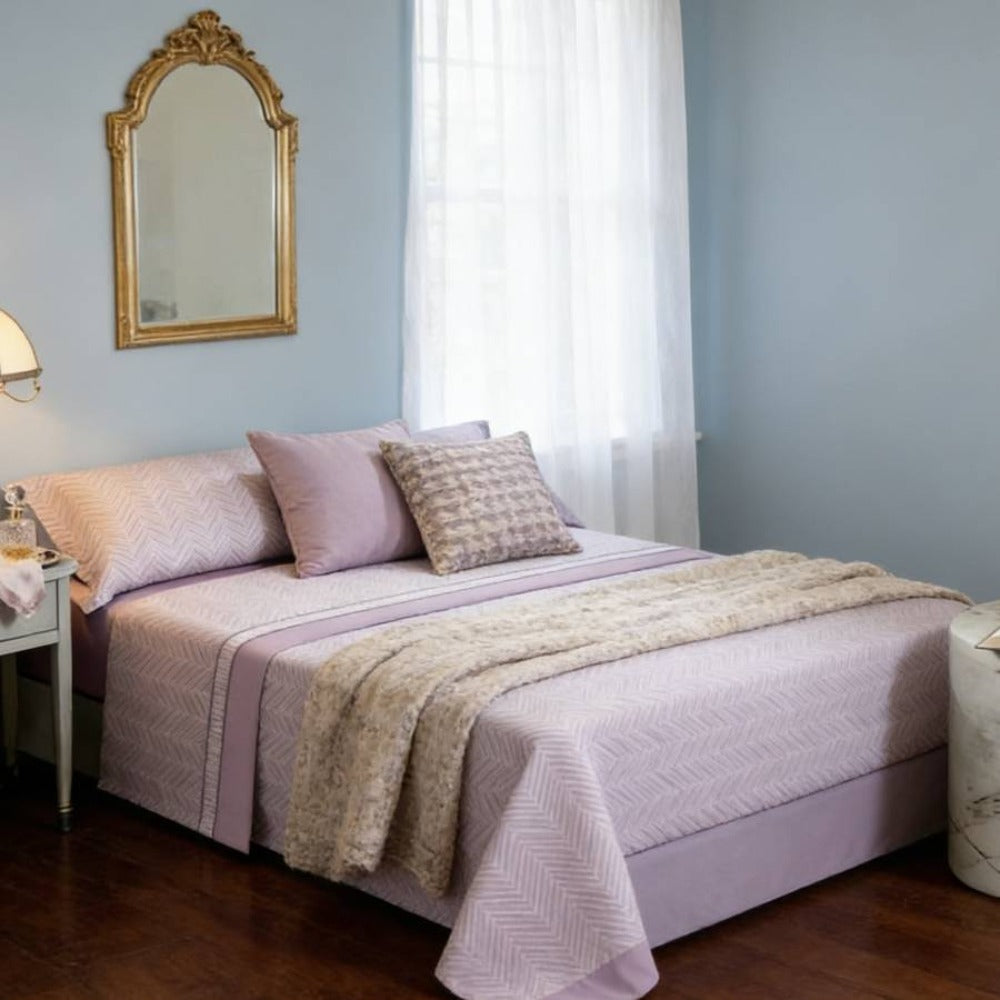 Juego de cama prémium de tres piezas: sábana bajera, sábana y funda de almohada. Suave y cómodo, disponible en varios colores y tamaños, fácil de cuidar.