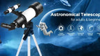 Telescopio Astronómico Profesional de Aumento 99X - Telescopio Monocular Portátil con Gran Apertura de 70 mm, Adecuado para la Educación Científica, Observación de Estrellas y Camping, Regalo Ideal de Navidad y Cumpleaños