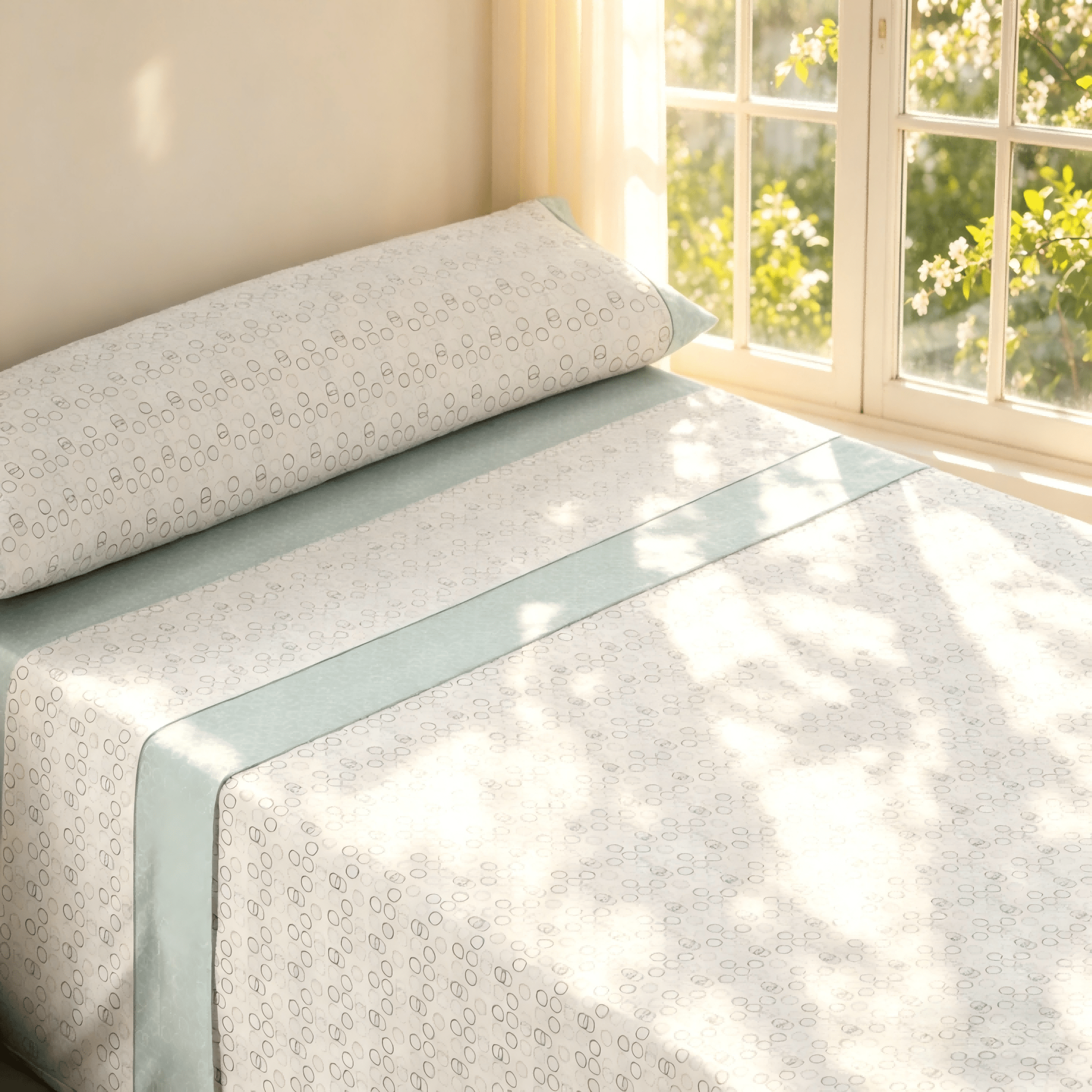 Juego de cama de 3/4 piezas apto para todas las estaciones, que incluye una sábana, una sábana ajustable y fundas de almohada. Medidas: 90 cm, 105 cm, 135 cm, 150 cm y 180 cm