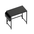 Escritorio, Escritorio para Computadora, Mesa Pequeña, 100 X 48 X 72 Cm/40X19X28In, Mesa de Oficina con Bolsa de Almacenamiento, Mesa para PC para Oficina, Estudio, Dormitorio, Estructura de Metal, Moderno y Fácil