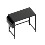 Escritorio, Escritorio para Computadora, Mesa Pequeña, 100 X 48 X 72 Cm/40X19X28In, Mesa de Oficina con Bolsa de Almacenamiento, Mesa para PC para Oficina, Estudio, Dormitorio, Estructura de Metal, Moderno y Fácil