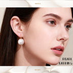 ARTPAGE Aretes de Perlas de Agua Dulce para Mujer con Incrustaciones de Perlas de Alta Calidad, Elegantes y Nobles, Regalo para Mujeres, Madre e Hija, Día de San Valentín, Día de la Madre, Cumpleaños, con Caja de Regalo