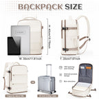 Mochila de Viaje Aprobada por Ryanair, 40X30X20Cm, Bolso de Mano para Aerolíneas, Mochila para Laptop de Gran Capacidad con Compartimento para Zapatos, Bolso de Fin de Semana de Negocios, Mochila Aprobada para Bajo el Asiento en el Avión