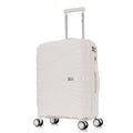 Maleta de cabina de 55x39x21.5cm (46L) de polipropileno - Candado incrustado - 20 pulgadas - RK06 Choco Azul Marino