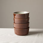 Juego de 4 piezas, 6 pulgadas, Ø15.3 cm, 848 ml, Juego de cubiertos de cerámica, Juego de tazones, Tazones para muesli, Tazones para postre, Tazón para frutos secos, Tazón para helado, Tazón para snacks, Adecuado para restaurantes, familias, cafeterías, f