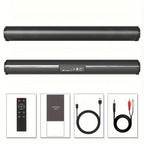 Lange BS-10 Barra de Sonido Inalámbrica con Conexión Inalámbrica, Tipo-C y Operación - Altavoz Compacto para TV, Ideal para Cine, Smartphones, Tabletas, PCs y Dispositivos de Streaming