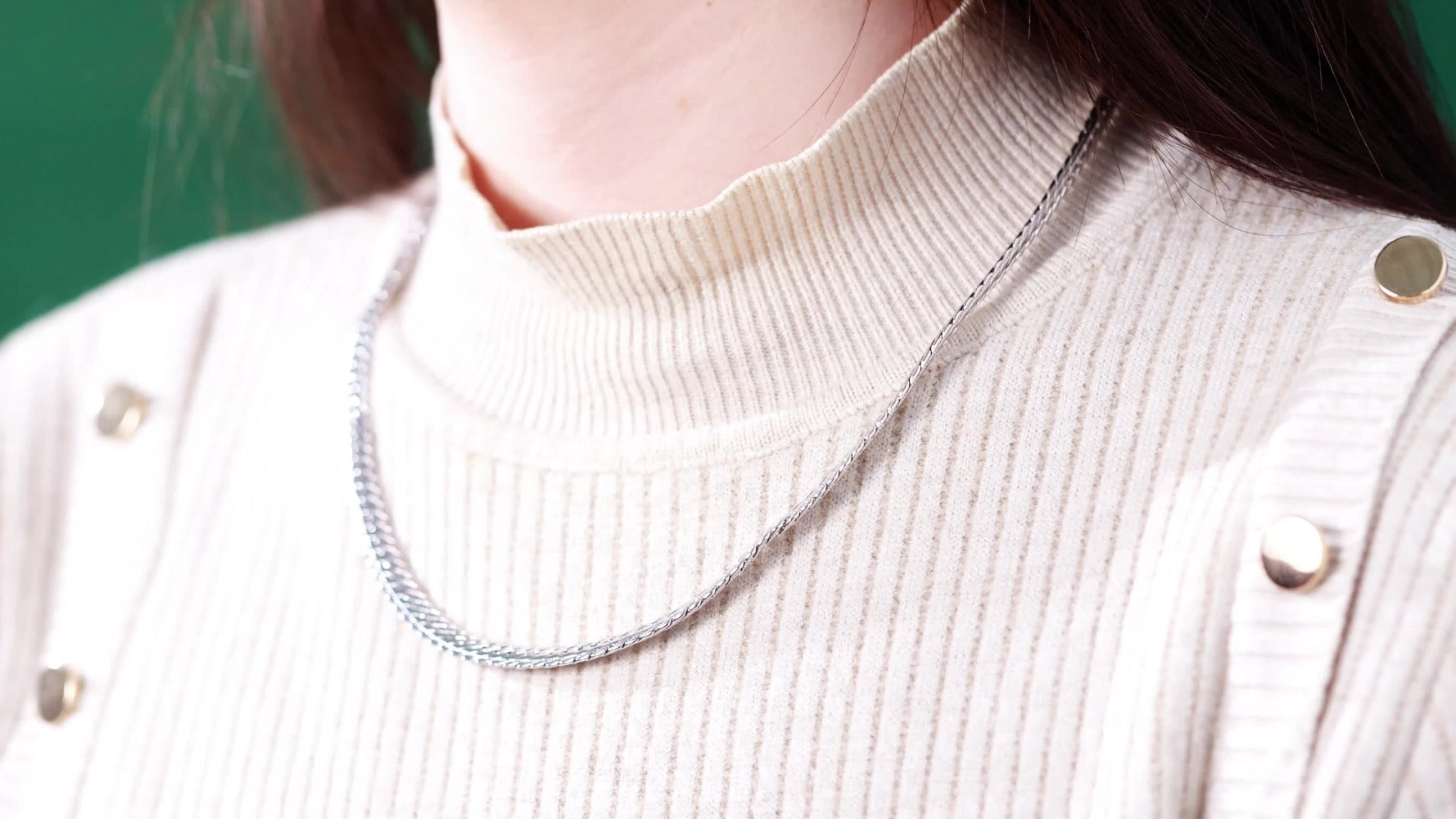 Collar de Cadena Plateada, Joyería de Plata 925, un Regalo para Mujeres, un Regalo para Hombres, un Regalo para Amigos y Colegas, Collar de Regalo de Cumpleaños, Regalo de Fiesta, Regalo de Luna de Miel, Collar de Regalo de San Valentín, Collar para Parej