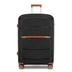 1/3 piezas de 20 pulgadas, 24 pulgadas y 28 pulgadas, maleta KONO, carrito, estuche de viaje - polipropileno, ligero, carcasa dura, 4 ruedas giratorias dobles y cerradura TSA