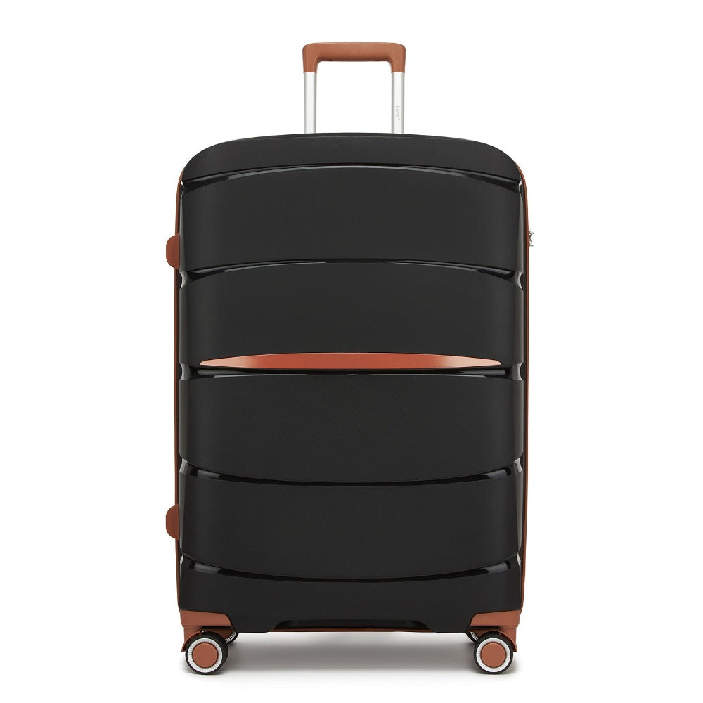 1/3 piezas de 20 pulgadas, 24 pulgadas y 28 pulgadas, maleta KONO, carrito, estuche de viaje - polipropileno, ligero, carcasa dura, 4 ruedas giratorias dobles y cerradura TSA