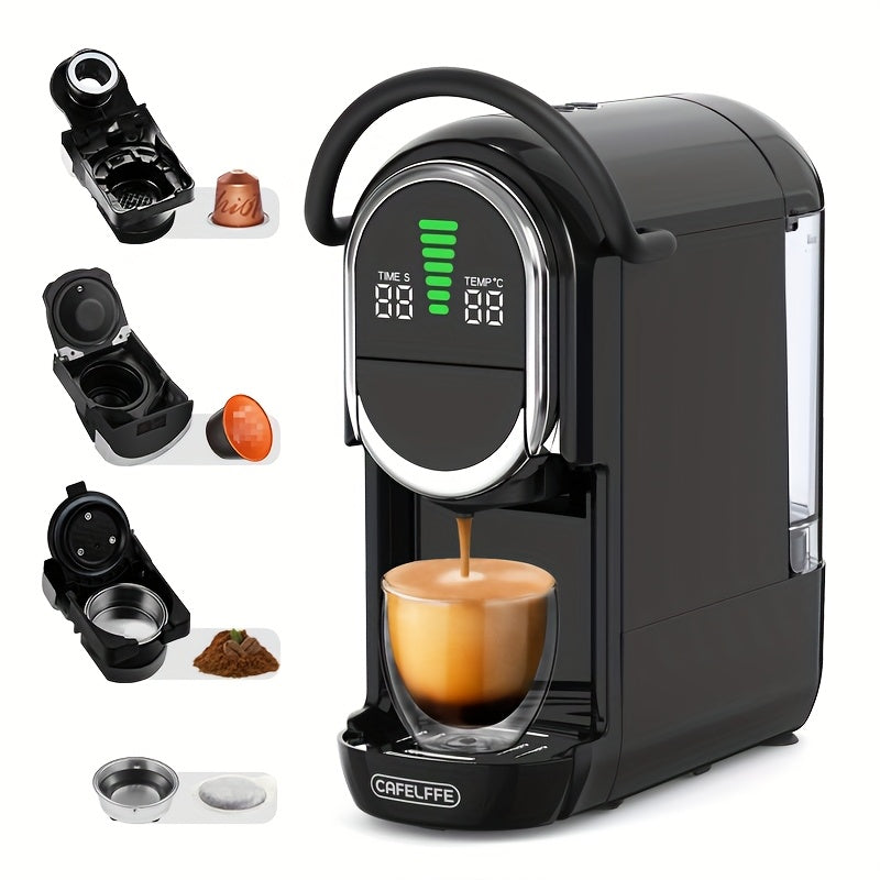 Cafeteras de cápsulas | CAFELFFE Cafetera Multifuncional de Cápsulas, 7 Niveles de Control Preciso del Agua, Compatible con Cápsulas Nes*