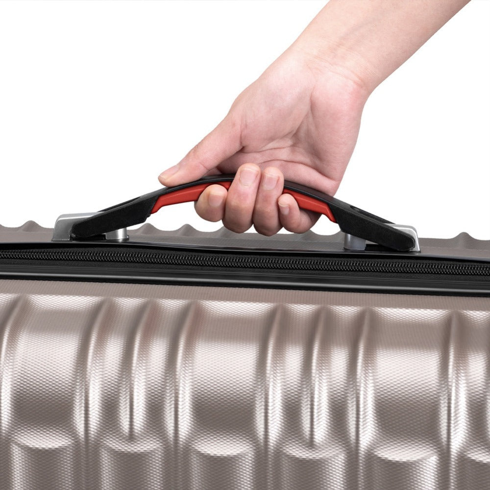 Conjunto PROVITERA de 4 Maletas Rígidas de ABS, Maleta Rígida S-M-L-XL con Asa Telescópica de Gel y 4 Ruedas de Rodadura Fácil, Trolley Ligero y Resistente al Viaje, Equipaje de Mano con Cerradura de Código, Mangos de Gel Ergonómicos, Ruedas Giratorias de