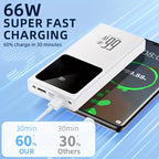Batería externa | Batería Externa Portátil de 50000mAh, Carga Rápida Bidireccional, Batería de Respaldo de Energía de Emergencia para Exteriores
