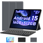 Tablet | Tableta UXD A5 Android 15, equipada con accesorios relacionados, 16 GB de RAM (8 GB + 8 GB ampliable), 512 GB de ROM ampliable hasta 1