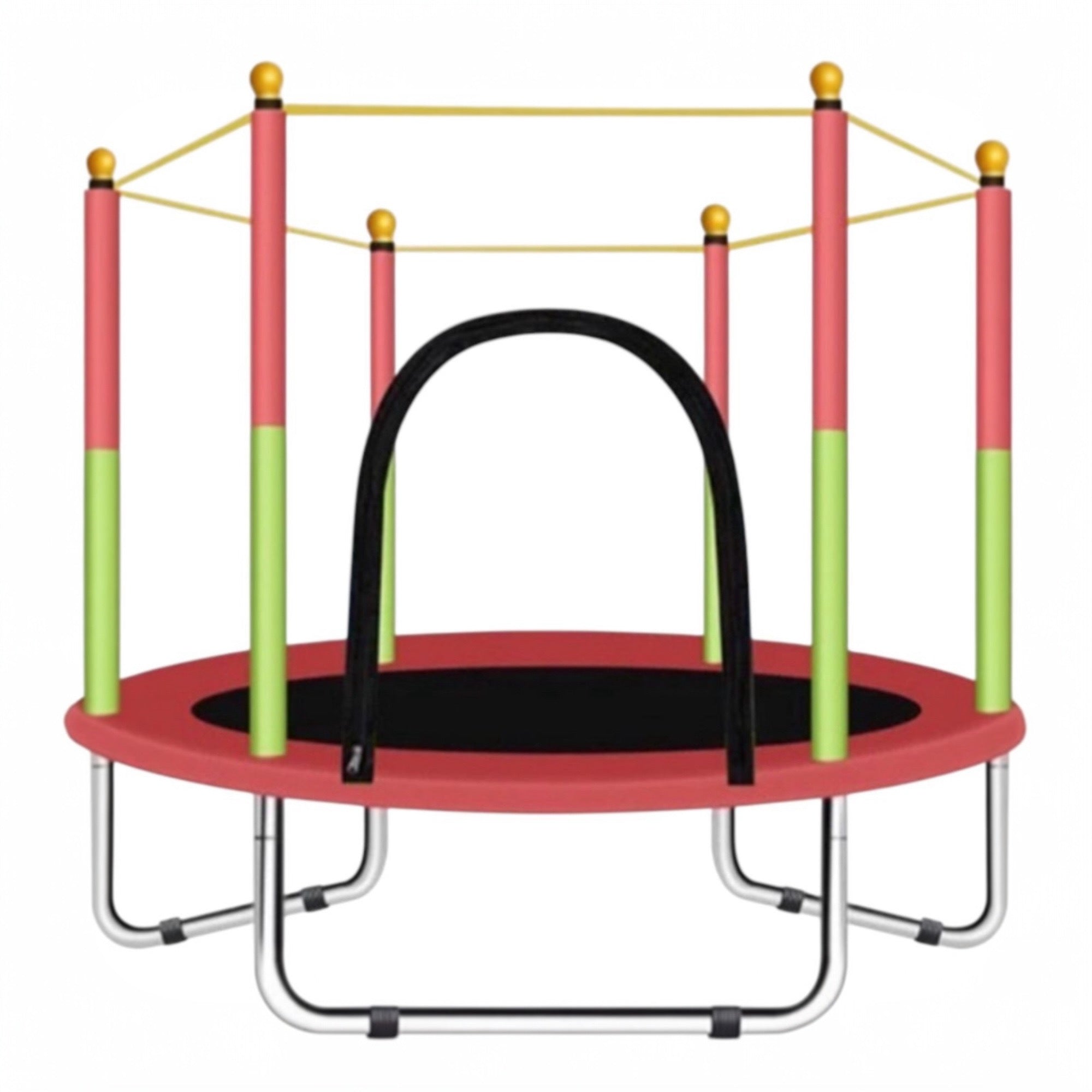 Mini trampolín al aire libre, deportes de interior o al aire libre, trampolín con cubierta de seguridad, carga máxima de 300 lb