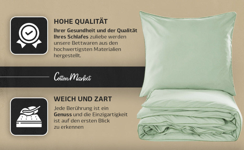 ¡Un conjunto de ropa de cama elegante en un color moderno que cambiará tu dormitorio! El conjunto incluye: 1 funda de edredón + 2 fundas de almohada (sin relleno). La tela suave y transpirable proporcionará comodidad durante todo el año - ¡perfecto para c