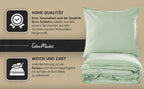 ¡Un conjunto de ropa de cama elegante en un color moderno que cambiará tu dormitorio! El conjunto incluye: 1 funda de edredón + 2 fundas de almohada (sin relleno). La tela suave y transpirable proporcionará comodidad durante todo el año - ¡perfecto para c