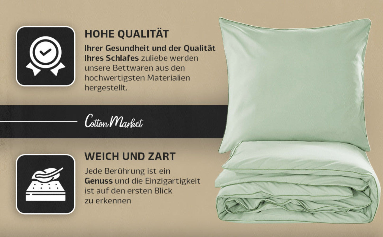 ¡Un conjunto de ropa de cama elegante en un color moderno que cambiará tu dormitorio! El conjunto incluye: 1 funda de edredón + 2 fundas de almohada (sin relleno). La tela suave y transpirable proporcionará comodidad durante todo el año - ¡perfecto para c