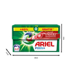 Pack De Ariel All-in-One Detergente Lavadora Líquido en Cápsulas/Pastillas,19+7 ( 26-130) Lavados, Más Poder Extra Quitamanchas, Limpieza Profunda