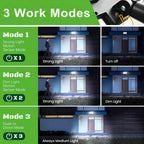 Luz solar LED con sensor de movimiento 4pcs | Para jardín, patio, garaje y seguridad exterior