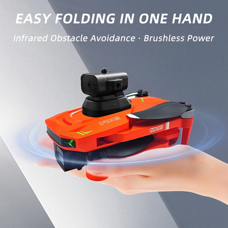 [ GD95 Dron Aéreo Profesional ] Diseño Plegable, Batería Dual de Larga Duración, Doble Cámara para Grabación, Mantenimiento de Altura y Giro de 360°, Ideal como Regalo de Navidad/Halloween o Cumpleaños para Novio