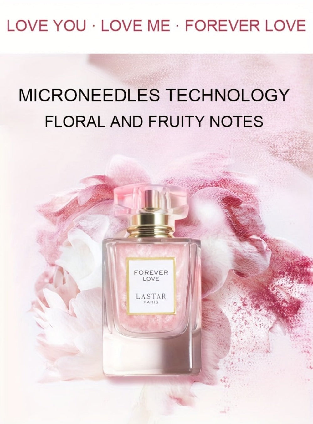 Perfume LASTAR para mujer 55 ml, notas clásicas florales y afrutadas, perfume de larga duración con rosa, jazmín, vainilla y pachulí, frasco rosa, perfume para citas para hombre y mujer, regalo de Halloween/Navidad/festivos