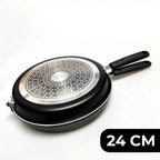Sartén Doble Volteadora Ø24 cm para Tortillas | Antiadherente | Apta para Inducción | Libre de PFOA