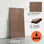 Paquete de 2/4 Paneles Acústicos Autoadhesivos, Tamaño 60*120 Cm, Fieltro Absorbente de Sonido, Diseñados Específicamente para Aislamiento Acústico y Reducción de Eco. Paneles de Pared Decorativos con Diseño de Grano de Madera, Adecuados para Decorar las