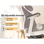 Silla de oficina | Silla de escritorio ergonómica de malla con estructura de respaldo en V, ruedas giratorias de 360 grados, cojín de asiento y