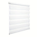 1pc, Persianas Doble Rodillo, Bloqueo de Sol y Luz, Persianas Zebra, Dormitorio Sala Baño, Semi-transparente, Sin Perforación, Decoración del Hogar