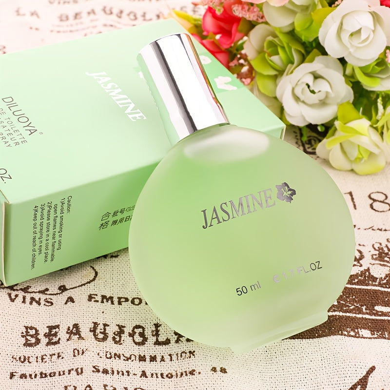 Perfume para mujer, perfume con aroma a jazmín, fragancia floral, concentración del 6%, asequible, adecuado para reuniones diarias y otras ocasiones, también puede usarse como regalo festivo, 50 ml
