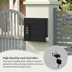 Buzón con cerradura y compartimento 1pc 10.5 cm | Entrada, correo y exterior
