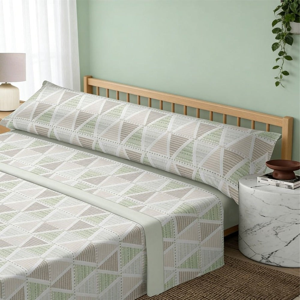Juego de cama prémium de tres piezas: sábana bajera, sábana y funda de almohada. Suave y cómodo, disponible en varios colores y tamaños, fácil de cuidar.