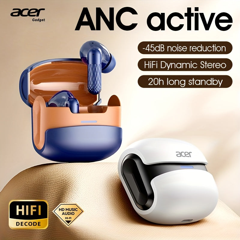 Auriculares Bluetooth | [Acer] Nuevo Modelo 2025 Regreso a Clases Auriculares Inalámbricos TWS Bajos Profundos Estéreo y Cancelación de Ruido