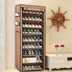 Estantería para Zapatos de 9 Niveles, Armario para Zapatos, Almacenamiento de Zapatos, Capacidad para Aproximadamente 27 Pares de Zapatos, Estante Sencillo (58 x 28 x 160 cm)
