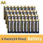 Baterías Alcalinas AA/AAA (LR6/LR03) 1.5V - 24/48piezas Baterías Panasonic Baterías de Juguetes Baterías de Control Remoto - Energía Duradera y Confiable | Para Controles Remotos, Ratones, Linternas, Relojes Despertadores | Marca Panasonic