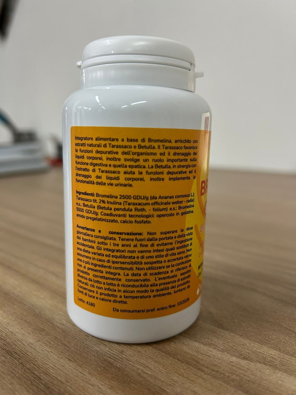Bromelina Extra Forte 5000 Gdu/G - Complejo Integrador de Bromelina con Diente de León y Abedul
