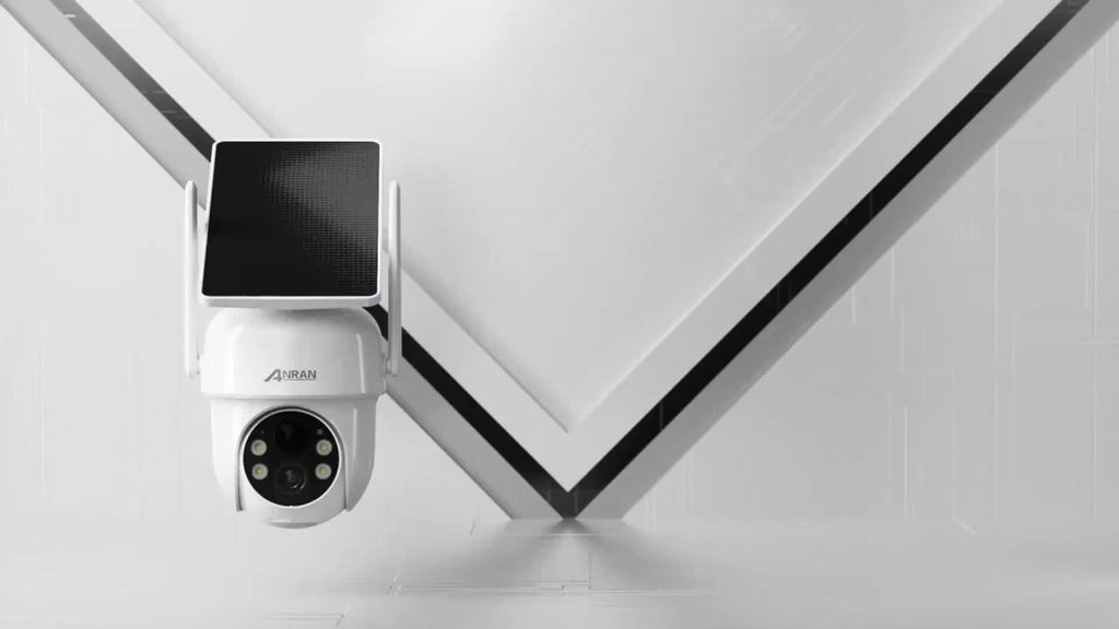 Cámara de Seguridad Exterior ANRAN 2K WiFi: Carga Solar Integrada, Funciona con Batería e Inalambrica Visión Nocturna a Color Detección Humana Chat en Ambos Sentidos Alarma Sonora Compatible Con Alex