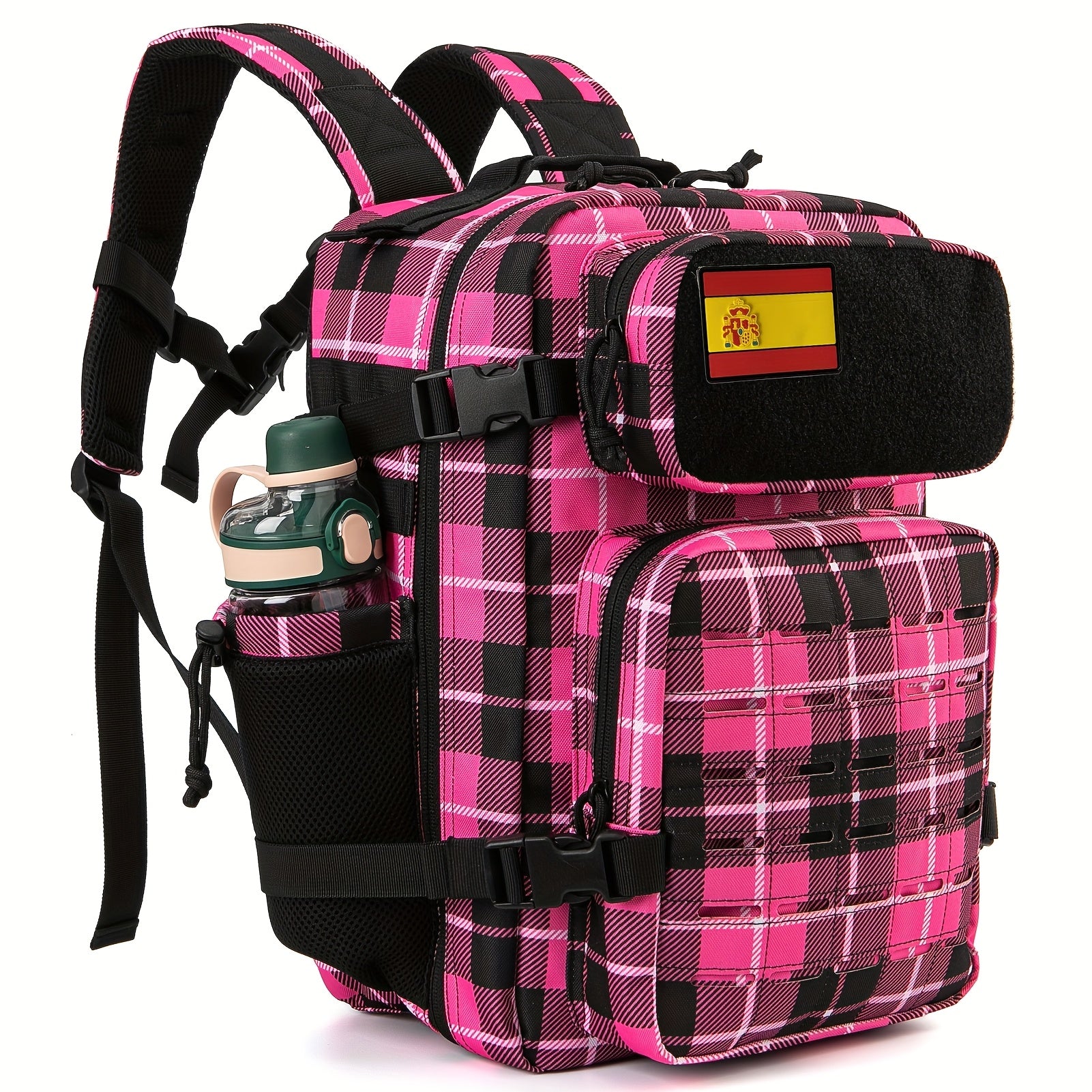 Mochila Táctica de 25L para Mujer, Mochila de Senderismo para Exteriores, Soporte para Botella de Agua - Ideal para Senderismo de 3 Días, Trekking, Camping, Deportes al Aire Libre, Regalo de Cumpleaños
