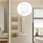 1pc, Persianas Doble Rodillo, Bloqueo de Sol y Luz, Persianas Zebra, Dormitorio Sala Baño, Semi-transparente, Sin Perforación, Decoración del Hogar