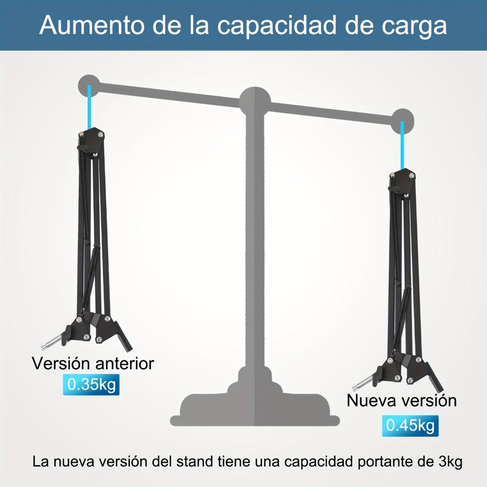 Brazo de Micrófono - Compatible con Brazo de Micrófono QuadCast S Rode AM8 Razer Seiren Mini/V3 Mini Soporte de Brazo Universal Compatible con Soportes de Micrófono de 3/8 y 5/8