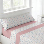 Juego de ropa de cama (Sábana ajustable, Cubrecama, Funda de almohada) | Juego de sábanas estampadas de 3 piezas | Primavera/Verano | Múltiples estilos | Tejido suave | 180cm - Múltiples tamaños disponibles