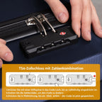 Juego de 5 piezas de equipaje, juego de viaje para trolley de negocios y viajes, cerradura TSA, ruedas de 360°