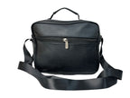 MEJORADA DL-71 Bolso de hombro de cuero genuino para hombre, bandolera horizontal de piel auténtica multibolsillo para hombre
