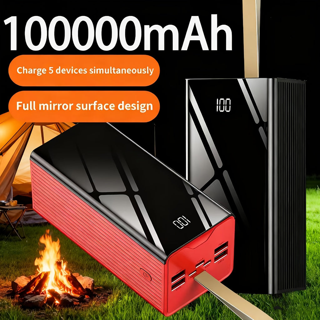 Power bank para carga durante viajes y uso diario | 100000Mah