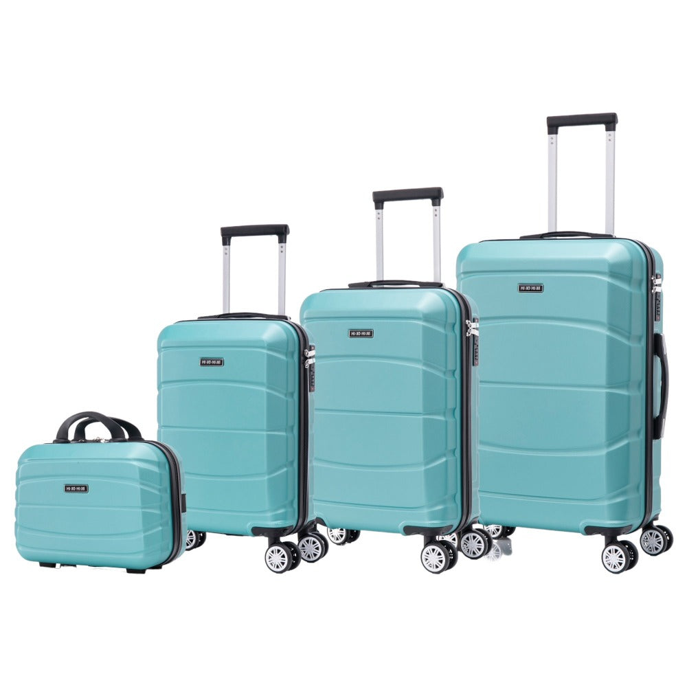 Conjunto de Maletas de Viaje Elegantes: Carcasa Ligera de Abs, Cerradura Numérica, 4 Ruedas Giratorias 360, Asa Telescpica de Aluminio Alloy Juego de Maletas Set Trolley Maleta Cabina ( 8002 NEW)
