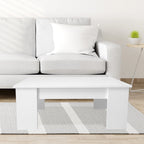 Mesa de Centro Elevable Nyana Home Mesa Multifuncional con Almacenaje Oculto Estructura Robusta y Estable Desplegable con Doble Altura
