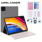 Tabletas Android | CRELANDER Tablet PC de 10.1 pulgadas, Nueva Tablet Android, 12GB (4GB+ 8GB Expandible) RAM y 128GB ROM, Soporte para Expansión