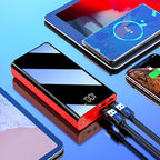 Batería externa | Batería Externa de Gran Capacidad de 50000mAh con Pantalla LED Inteligente, Linterna, Reserva de Energía de Emergencia para