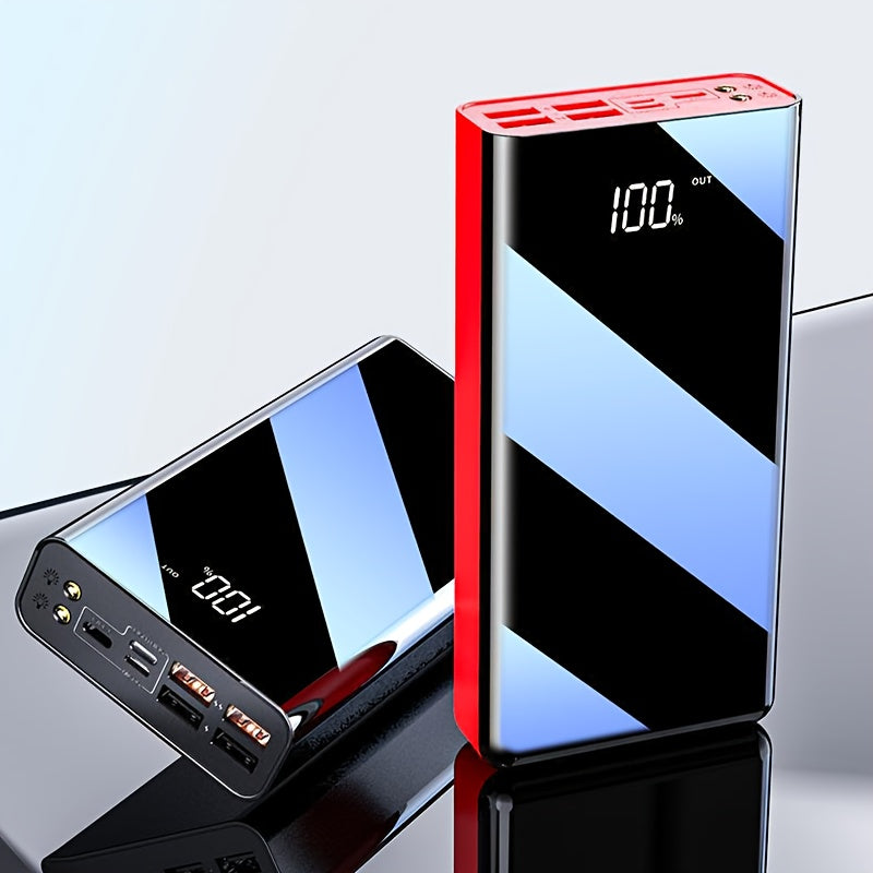 Batería externa | Batería Externa de Gran Capacidad de 50000mAh con Pantalla LED Inteligente, Linterna, Reserva de Energía de Emergencia para